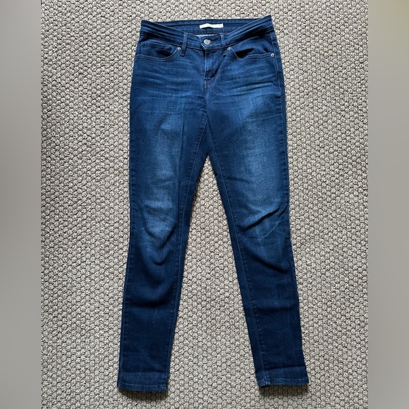 A12- Levi Red Tab 711 Skinny Jeans Dark Wash sz 27 - Picture 5 of 6